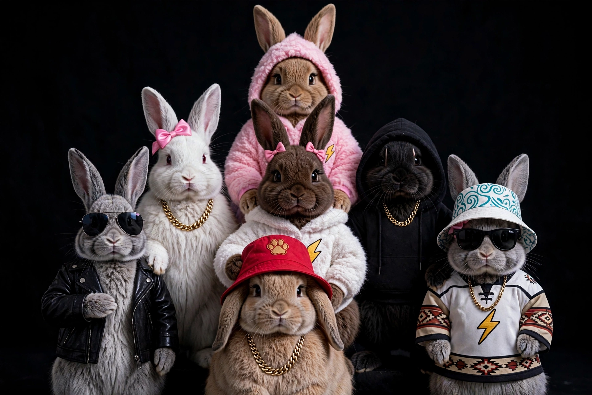 The 5 Klout Bunnies — Studio Pyramid